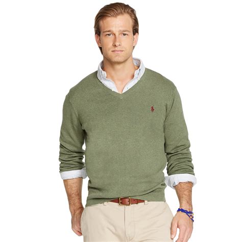 polo ralph lauren green collared cotton