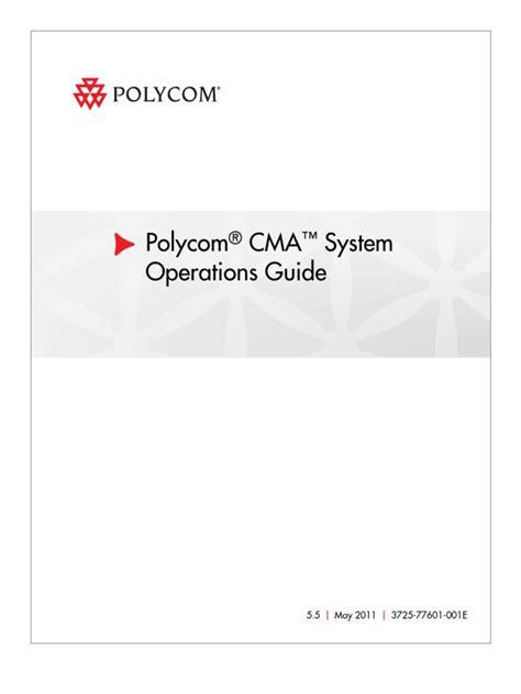 polycom cma system operations guide PDF