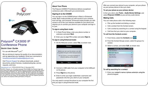 polycom cx3000 user guide Epub