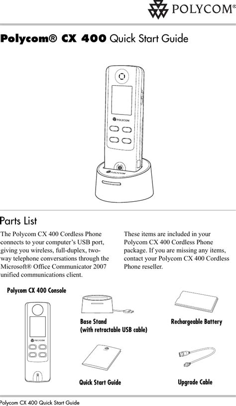 polycom cx400 user guide PDF