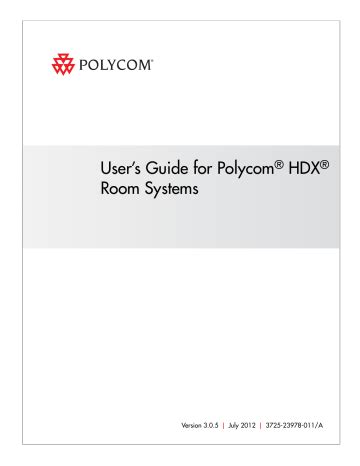 polycom hdx 8000 user guide Kindle Editon