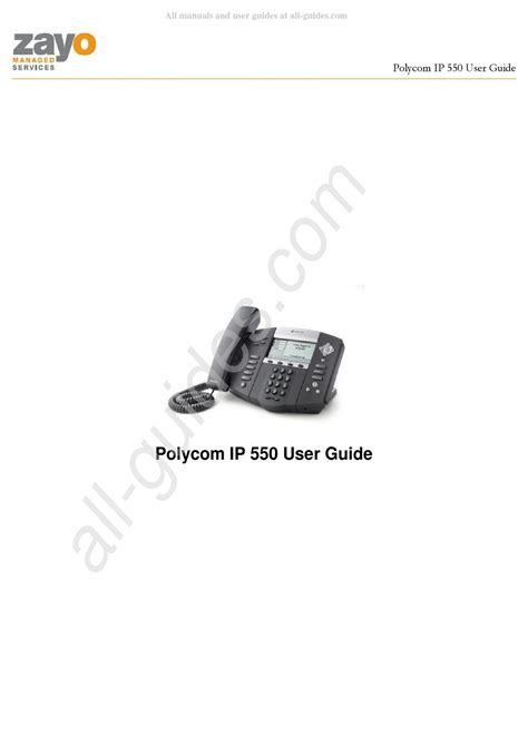 polycom ip 550 sip manual PDF