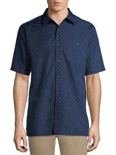 polyester button up shirt