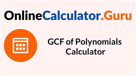 polynomial gcd calculator