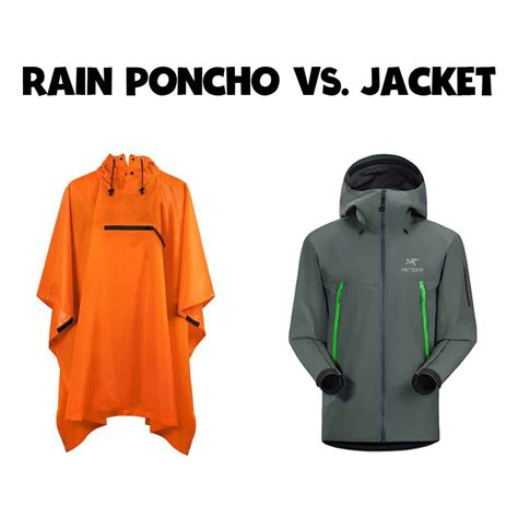 poncho vs rain coat
