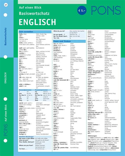 pons basiswortschatz einen blick englisch Kindle Editon