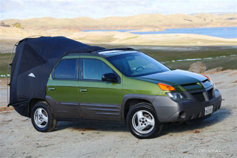 pontiac aztek with tent