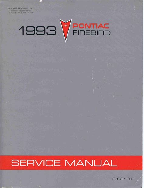 pontiac firebird repair manual free Reader