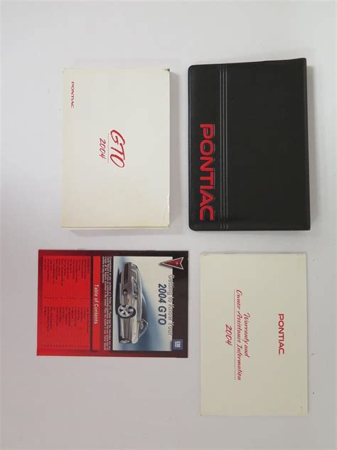 pontiac gto owners manual Reader