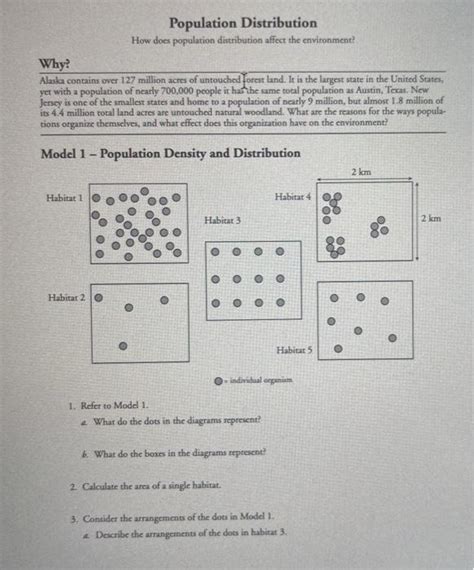 population distribution pogil answers PDF