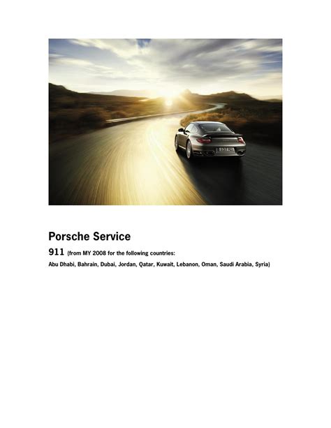 porsche 911 997 service manual Epub