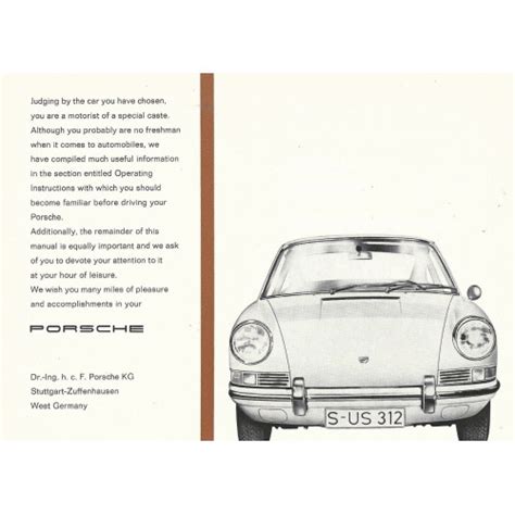 porsche 912 owners manual Doc