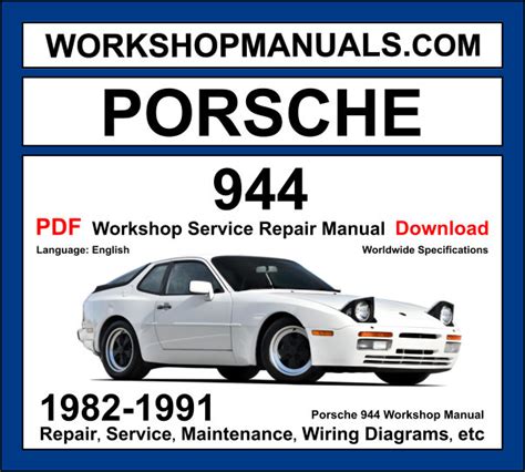 porsche 944 factory repair manual PDF