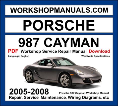 porsche cayman service manual pdf Epub