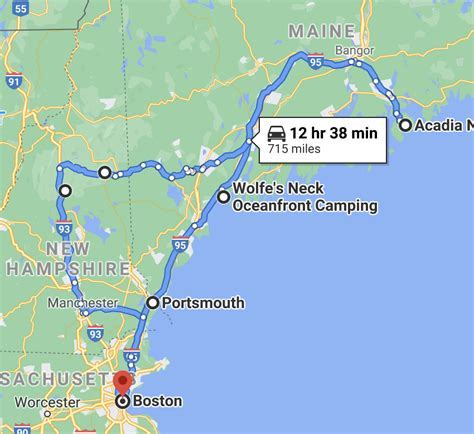 portland maine to manchester nh