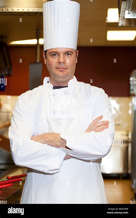 portrait of chef in home kitchen