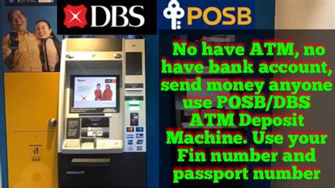 posb cash deposit machine without card