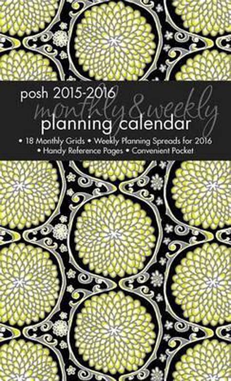 posh indigo 2015 2016 monthly or weekly planning calendar Reader