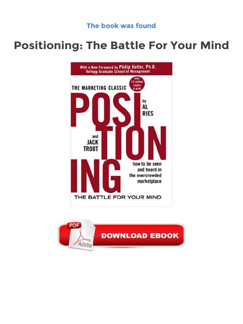 positioning the battle for your mind pdf Reader