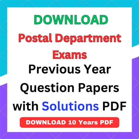 postal exams question papers Epub