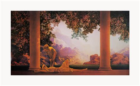 poster maxfield parrish daybreak framed