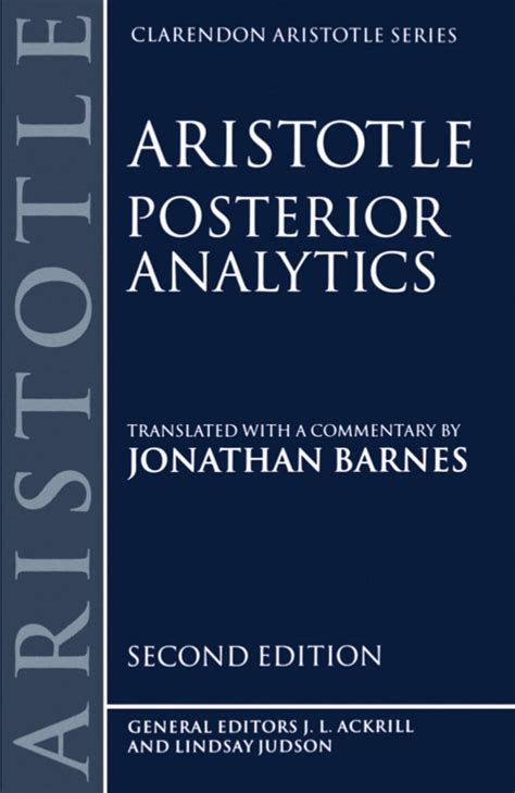 posterior analytics clarendon aristotle series Epub