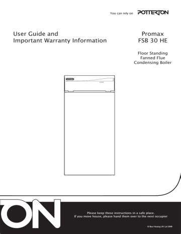 potterton promax user guide Epub