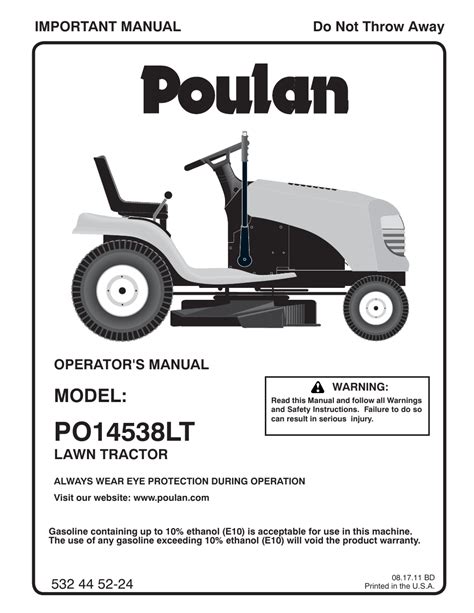 poulan pro lawn mower repair manual Ebook PDF