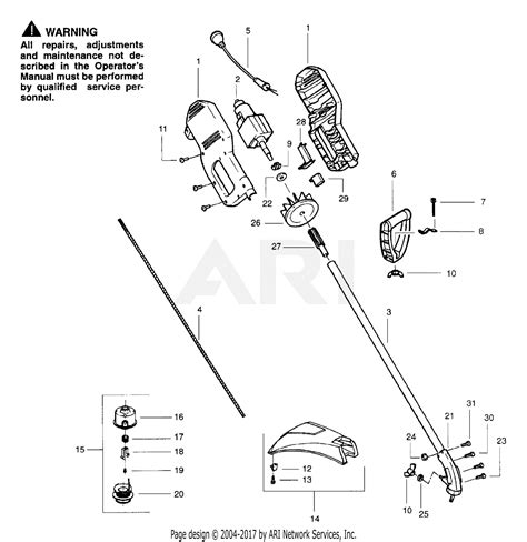 poulan pro trimmer parts diagram PDF