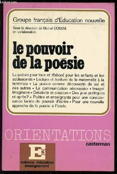 pouvoir po sie fran ais d ducation nouvelle ebook Kindle Editon