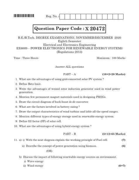 power electronics for renewable energy systems question papers Epub