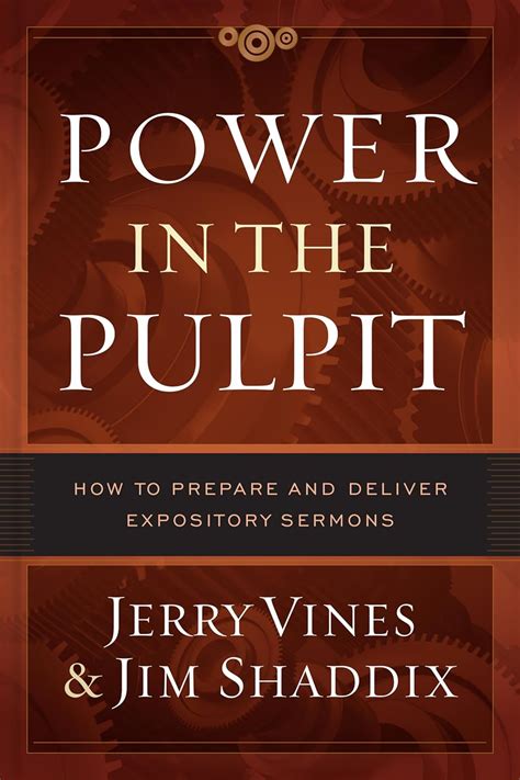 power in the pulpit how to prepare and deliver expository sermo Kindle Editon