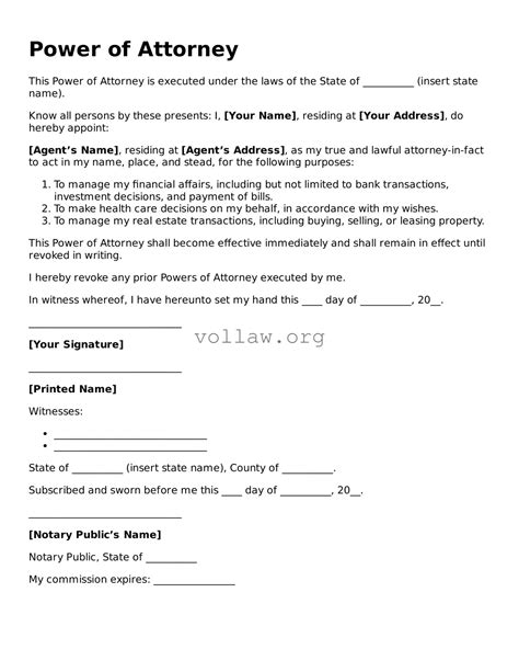 power of attorney papers Reader