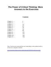 power of critical thinking full exercise answers   pdf download Epub