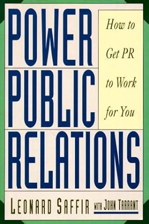 power public relations how to get pr to work for you PDF