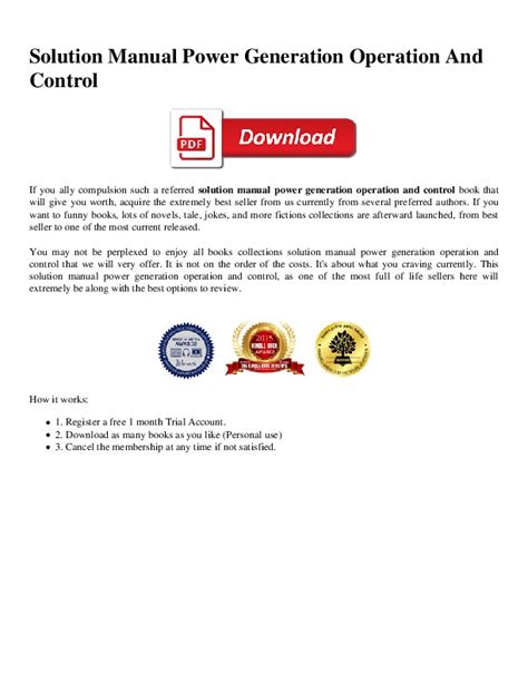 power system operation and control solution manual Reader