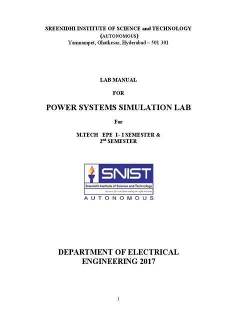 power system simulation simulation lab manual matlab Reader