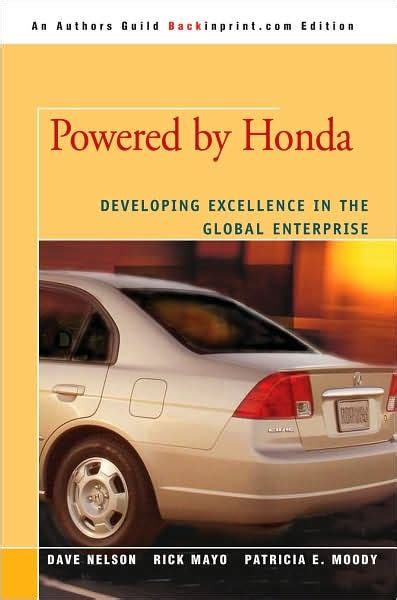 powered by honda developing excellence in the global enterprise PDF