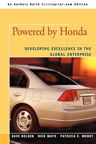 powered by honda developing excellence in the global enterprise PDF