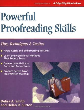 powerful proofreading skills tips techniques and tactics Doc