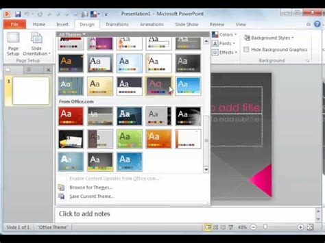 powerpoint 2010 template size Reader