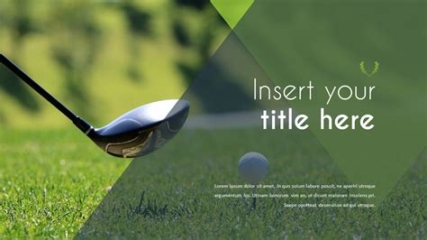 powerpoint template golf Epub