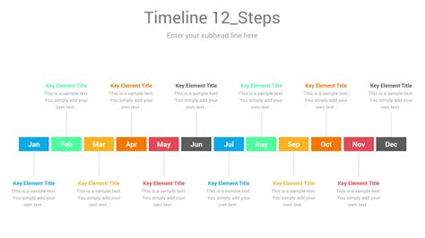 powerpoint template monthly timeline Reader