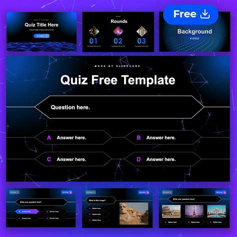 powerpoint template quiz free Kindle Editon