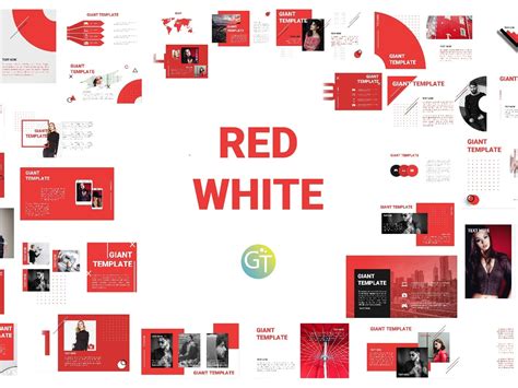 powerpoint template red and white Epub