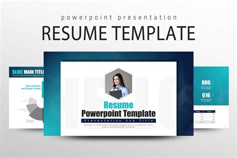 powerpoint template resume Kindle Editon