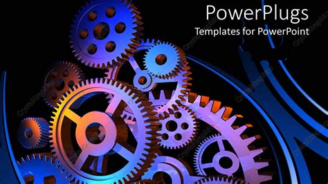 powerpoint templates gears Doc