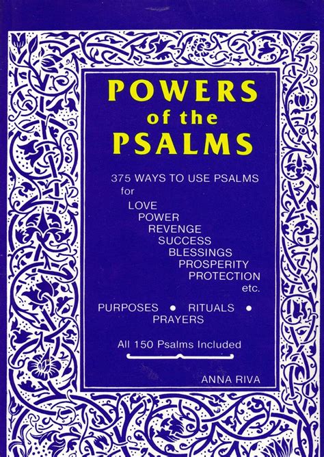 powers of the psalms occult classics Reader
