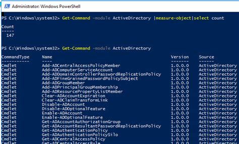 powershell active directory module