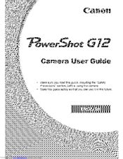 powershot g12 user manual pdf Reader